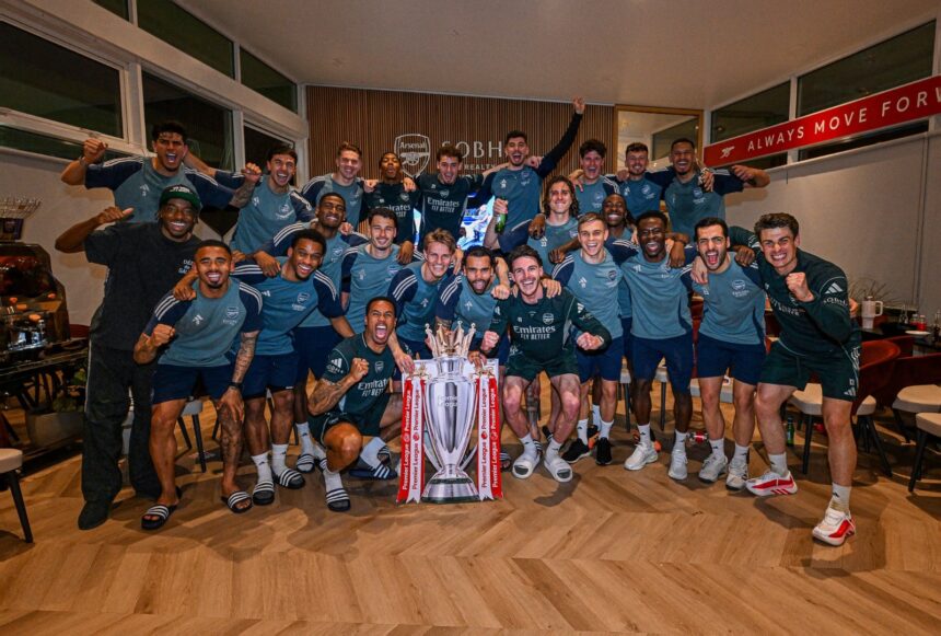Sport Photos: “About Last Night… We Are CHAMPIONS ❤️”—Arsenal Forward Gabriel Martinelli, In A Celebratory Post On X After The FC Wins EPL Breaking  22 Years Of Drought