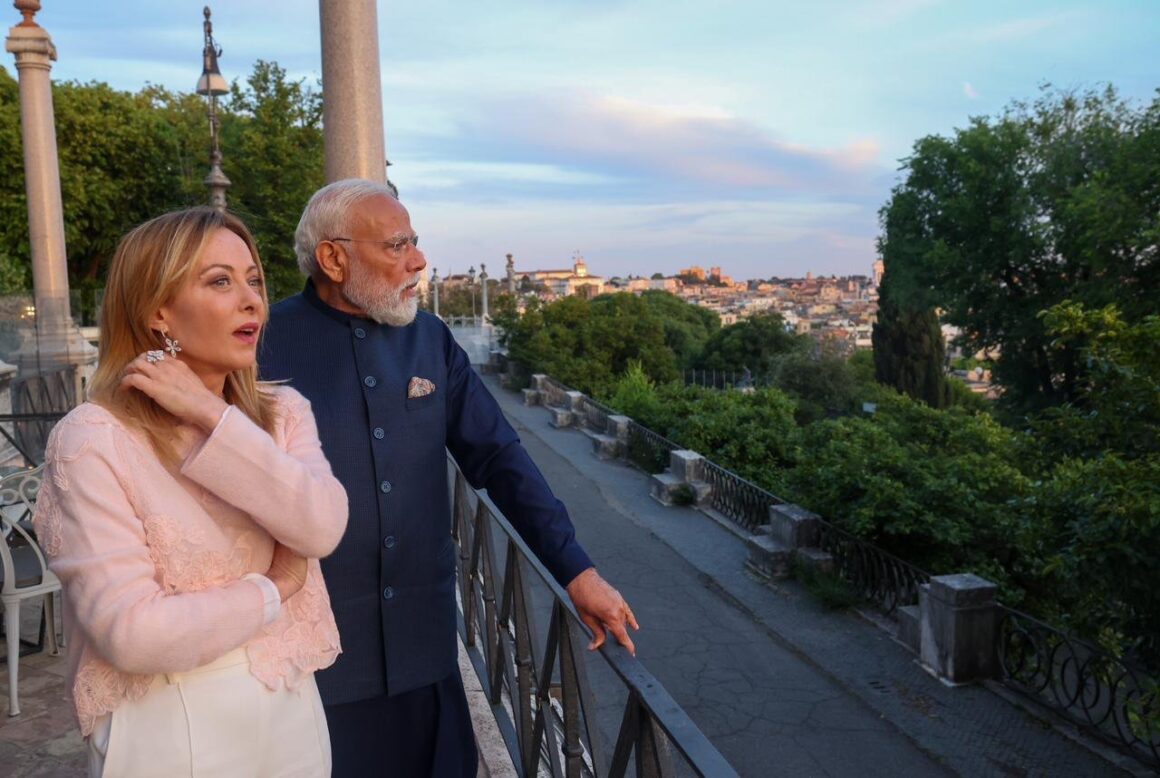 Photo News: Prime Minister Modi Arrives Italy, Meets With Meloni To Strengthen India-Italy