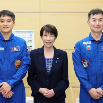 Japanese P.M Sanae Proudly Receives JAXA Astronauts Otui And Onishi Whom Report On Their Missions Aboard The International Space Station (ISS).