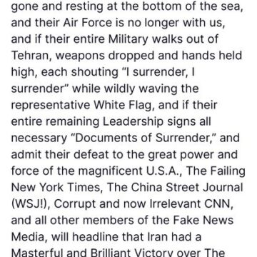 WhatsApp Image 2026-05-22 at 1.27.16 PM President Trump Knocks NYT, CNN , WSJ And Other News Media As Corrupt And Irrelevant Over Iran Reportage