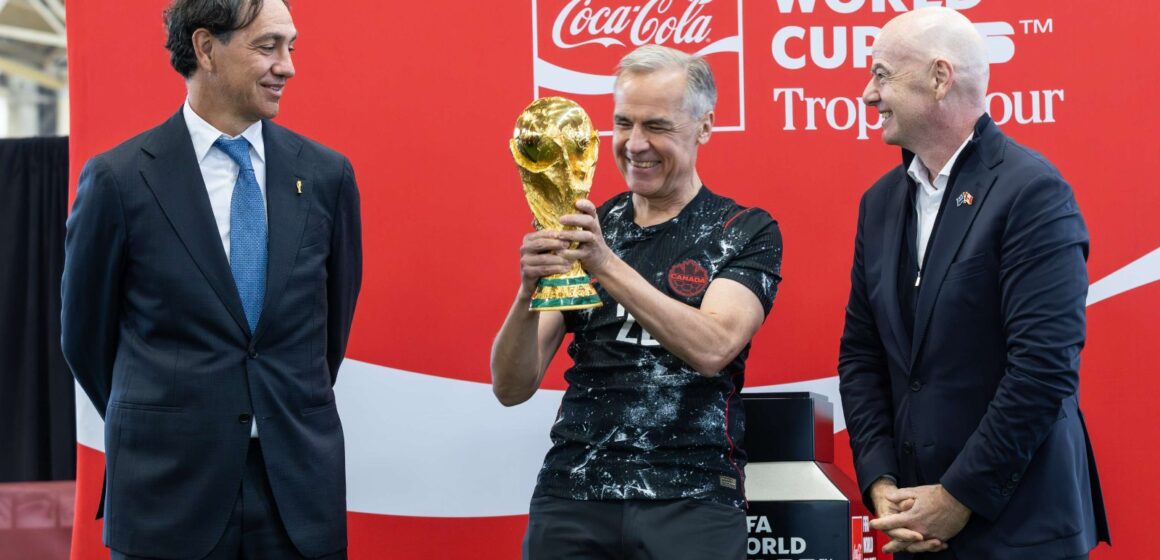 Prime Minister Mark Carney Welcomes FIFA World Cup Trophy To Ottawa, As Part Of Its North American Tour, As Canada Get Set Co-Host The 2026 Tournament