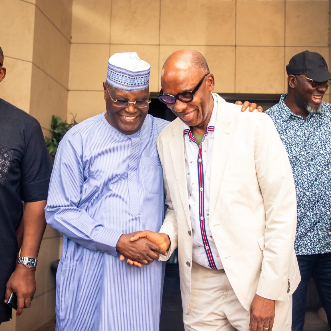 Election 2027: ADC Presidential Flag Flyer Atiku Abubakar Meets With The Former Governor Of Rivers State Rotimi Amaech, Discusses The Troubling State Of Crises In Nigeria