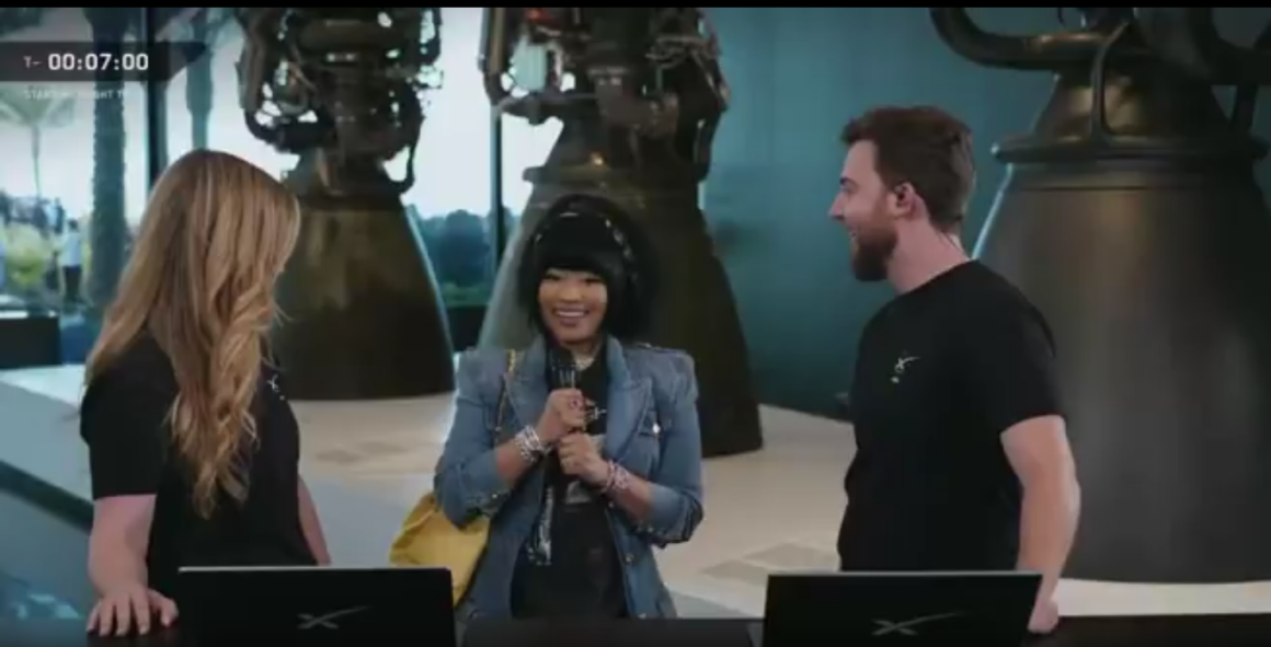 Nicki Minaj Visits Spacex Starbase For The Starship V3 Launch, Makes “Major Shoutout To Elon! Elon Thank You For Everything You Are Doing For Humanity.”