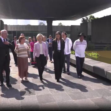 image EU President Ursula Von Der Leyen Visits Anthropology Museum, Meets Mexican Community