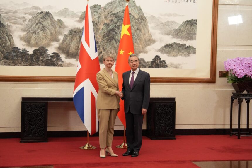 Photo News: UK Foreign Secretary Yvette Cooper Meets With China Foreign Minister Wang Yi In Beijing To Discuss Issues Including Re-Opening The Strait Of Hormuz, Ukraine War And Ebola.