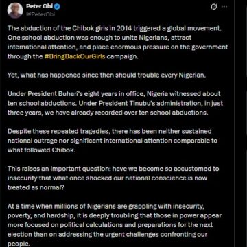 WhatsApp Image 2026-06-05 at 12.31.53 PM Peter Obi Compares Buhari Administration To President Tinubu Over Insecurity, Points Out That “Persistent Insecurity And Leadership Failure Have Damaged Our Standing Among Nations.