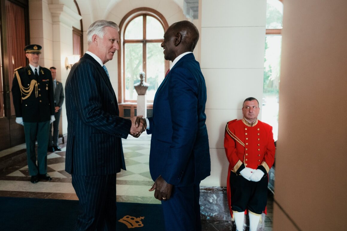 Photos: King Philippe Of Belgium Receives Kenyan President William Ruto, In Audience At The Royal Palace.