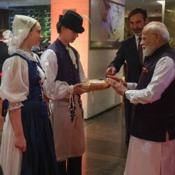 Photo News: Indian P.M Modi Receives Traditional Welcome In Bratislava, For An Official State Visit To Slovakia, To Hold Constructive Talks And Strengthen Bilateral Ties
