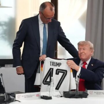 German Leader Friedrich Merz Gifts President Trump A Soccer Jersey For His Birthday At The G7, Drawing Smiles As World Leaders Gathered For High-Stakes Talks.