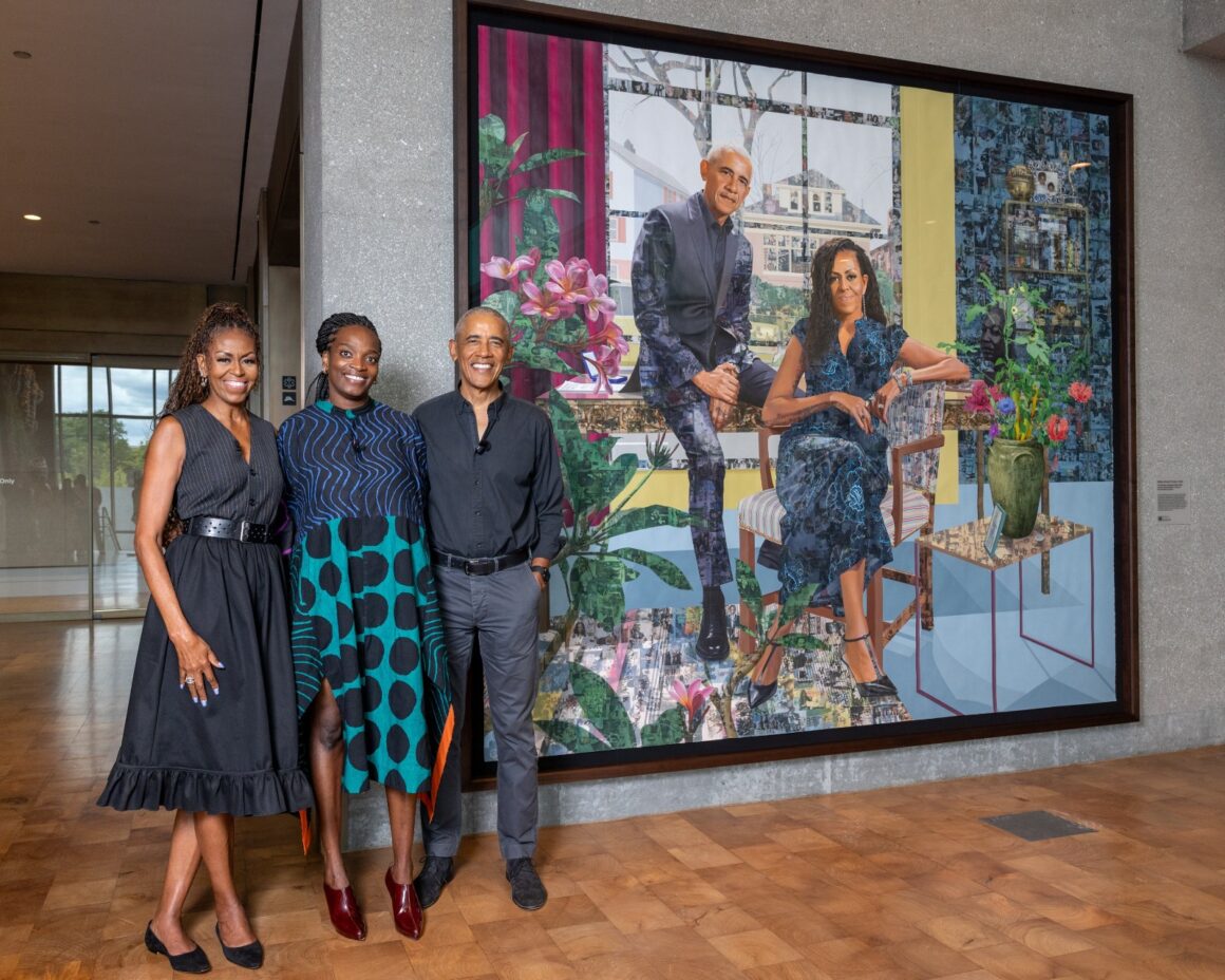 Photo News: Nigerian-Born, Los Angeles-Based Artist Njideka Akunyili Crosby Unveils The Obamas First Portrait
