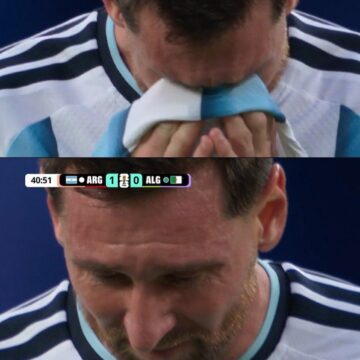 Football Manager Wayne Rooney On The Image Of Lionel Messi Crying After Scoring In Argentina’s Opening World Cup Game Against Algeria