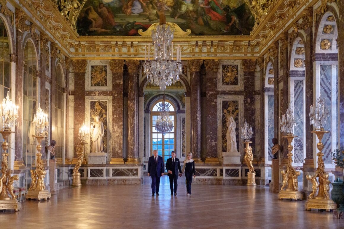 Photo News: “Where It All Began. History Seals The Friendships Of Peoples.”—French President Emmanuel Macron Reveals As He Host US Trump In Versailles