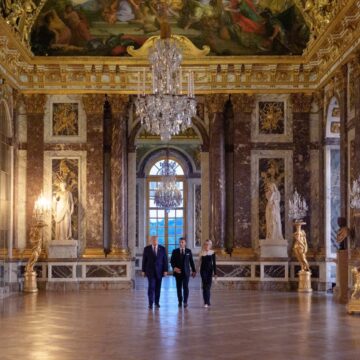 Photo News: “Where It All Began. History Seals The Friendships Of Peoples.”—French President Emmanuel Macron Reveals As He Host US Trump In Versailles