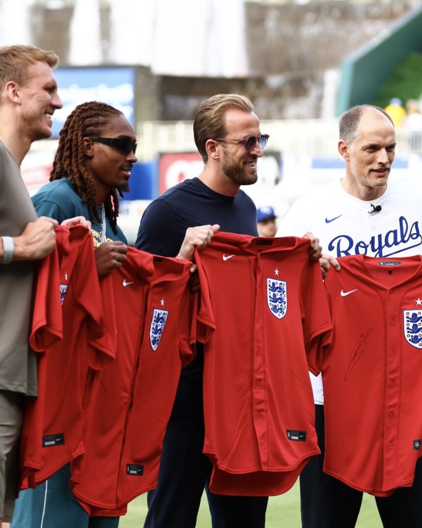 Sport Story: “Great Recovery Day With The Boys At The Baseball. Would Love To Give Batting A Go One Day! Thanks For Having Us @Royals 🙌⚾️”—Harry Kane At Royals Game After World Cup Win