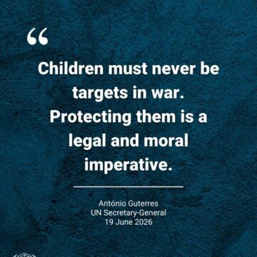 WhatsApp Image 2026-06-19 at 8.55.57 AM UN Marks Sharp Rise In Conflict Sexual Violence Against Children, Secretary-General António Guterres Calls Protecting Children A Legal And Moral Imperative.
