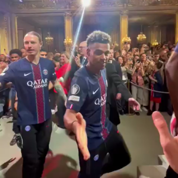 Sport News: “Champions d’Europe ! 🇫🇷: French President Emmanuel Macron Celebrates PSG Following UEFA Champions League Victory.
