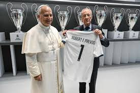 image Sport Story: Real Madrid President Florentino Pérez Meets With Pope Leo XIV At The Bernabéu, Gifts Him The Club’s Jersey