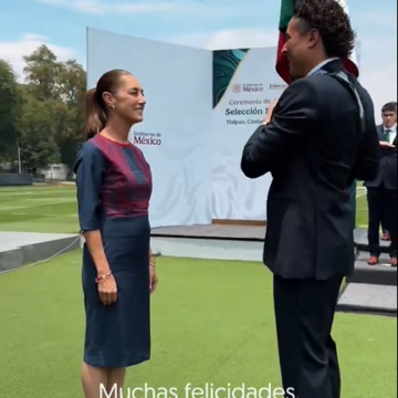 image Mexican President Wishes Football Team Success As The World Cup, Hands Ovr National Flag To Goalkeeper Guillermo Ochoa Accepted The Flag On Behalf Of The Squad In A Ceremony