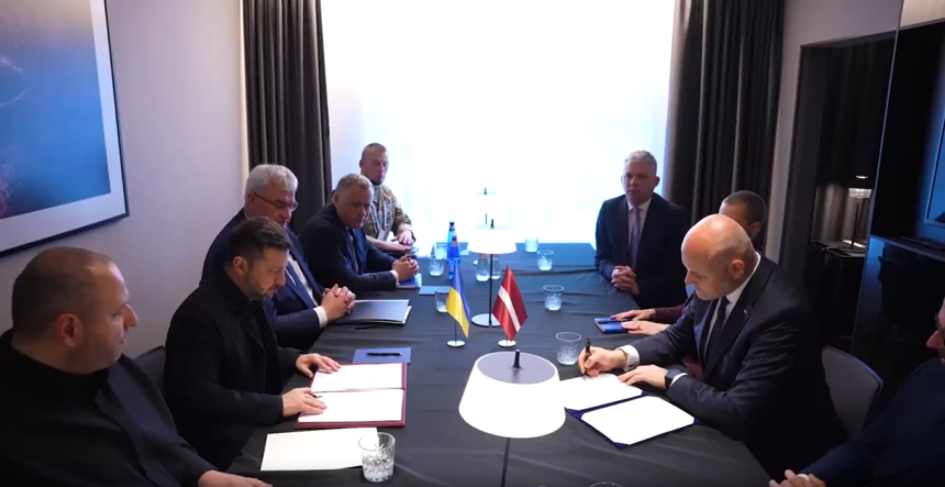 image Ukraine To Strengthen Action Against Russia As President Zelenskyy Signs Drone Deal With Latvia And Share Defense Cooperation.