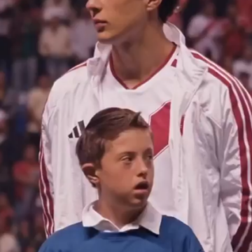 Football And Humanity: Peruvian Defender Fabio Gruber Taking Off His Jacket For His Mascot During The Pre-Match Ceremony For Spain Vs Peru, After Noticing The Boy Was Cold, Shares Emotional Moment