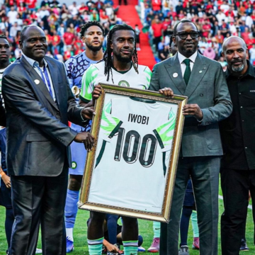 image Alex Iwobi Honored For Making His 100th Cap With Nigeria