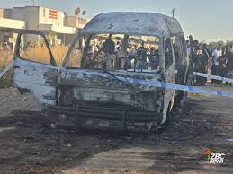 image A Minibus Packed With Schoolchildren Catches Fire In Central Zimbabwe, Killing 7