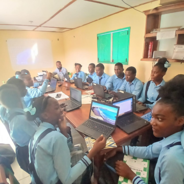 image Starlink Delivers Internet To Remote Haitian Island School, Tech Trillionaire Elon Musk Shares Photos Of The Dish On A Tin Roof Overlooking The Sea.