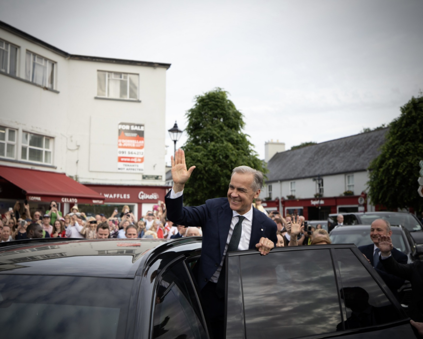 Canadian Prime Minister Mark Carney Receives Warm Welcome In Mayo, Ireland, Says It’s “A Testament To The Life They Built For Their Children”