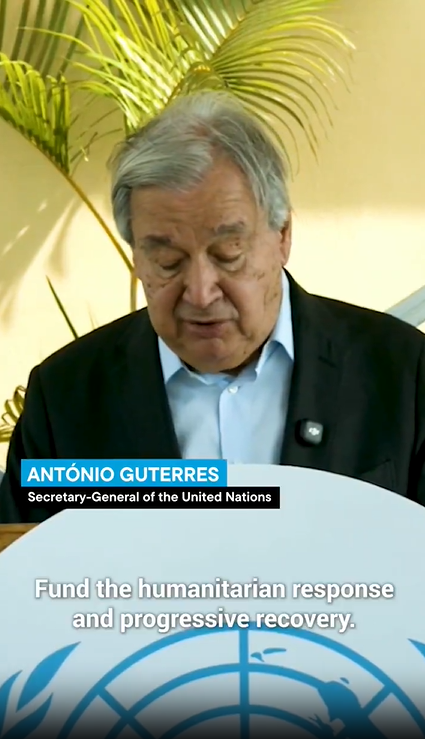 image UN Secretary General António Guterres Appeals To International Community To Support Haitian