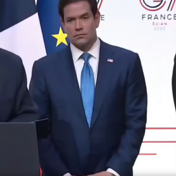 image Marco Rubio’s Stern Face That Draws Speculations On Social Media At G7 Summit During Trumps Statement On Blaming Vance If The Iran Deal Fails