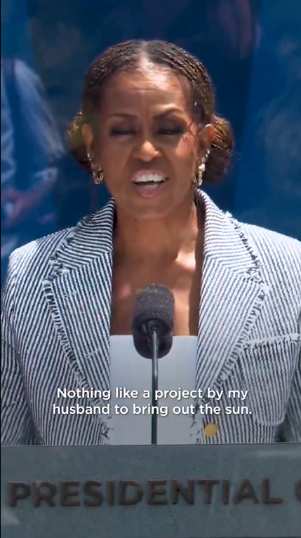image Former U.S First Lady Michelle Sings Husband Praises At The Dedication Of Obama Presidential Center