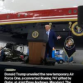 Trump Unveils Qatar-Gifted Interim Air Force One with Patriotic New Look