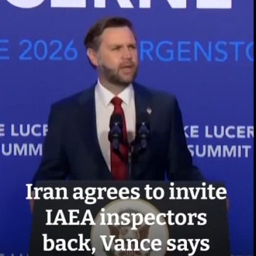 US Vice President Vance Following Lake Lucerne Summit In Switzerland Says Iran Agrees To Allow IAEA Inspectors Back Into The Country