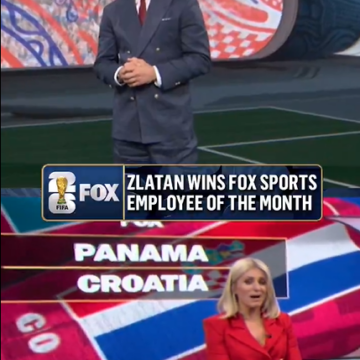 Zlatan Ibrahimović Wins Gag Employee of the Month at World Cup Broadcast