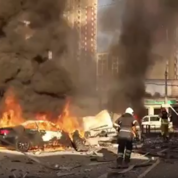 image Ukraine Deals With The Aftermath Of Russian Overnight Strike, Kills 9 And Leaves Several Injure, President Zelenskyy Gives Account Of Attack Calls On US For Missiles Supply.